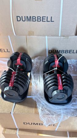 I’m selling pairs adjustable dumbbell brand new in boxes Each dumbbell (5 lbs To 52 5 lbs) $240