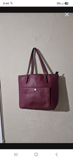 Authentic Michael Kors Burgandy Purse Like New