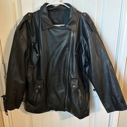 Ilana Women’s Faux Leather Jacket Size Large