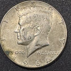 1966 Kennedy Half Dollar – 40% Silver