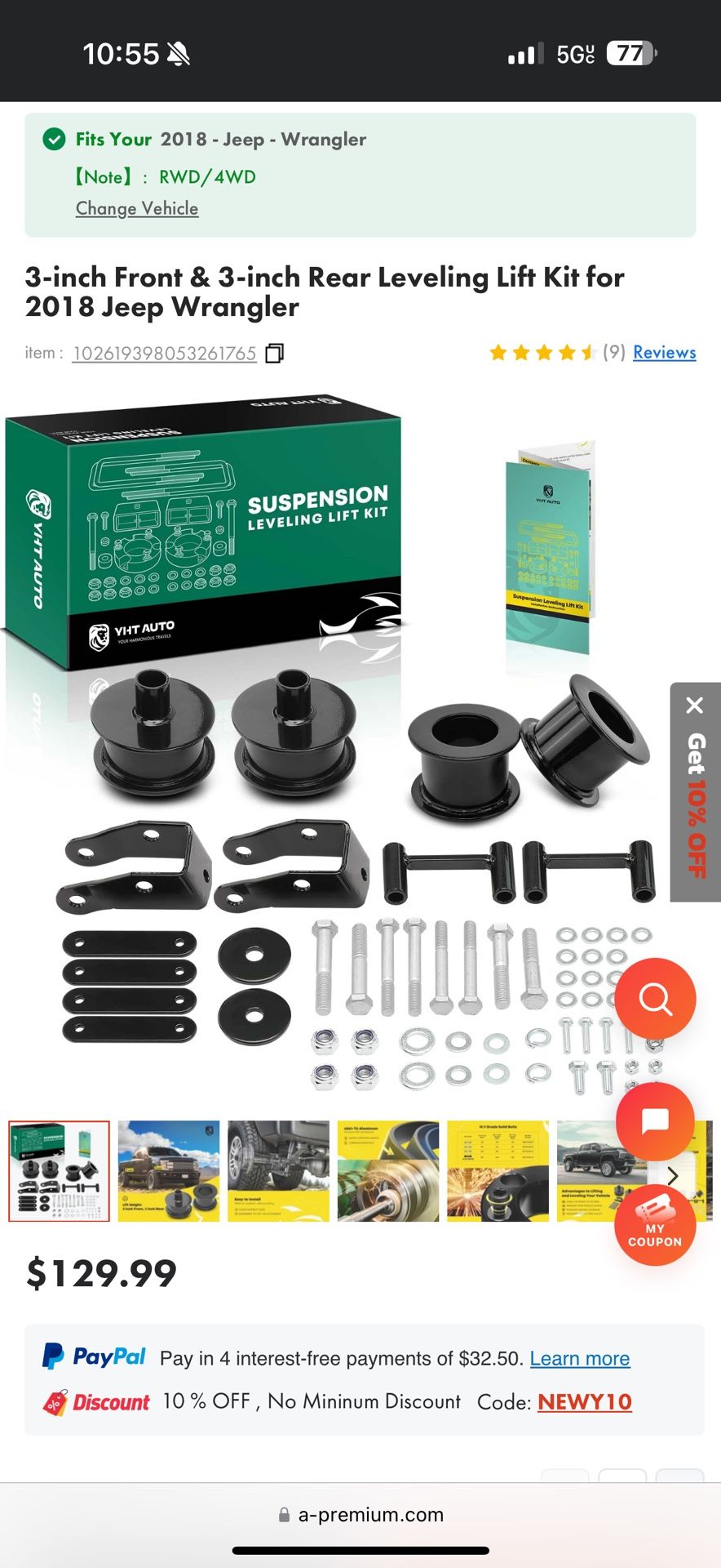 YHT AUTO Level Kit 