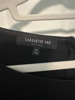 Lafayette 148 solid black dress