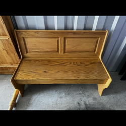 Wood table with chairs