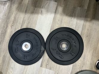 CAP 15 LB Olympic Bumper Plates – Pair (30 lbs Total)