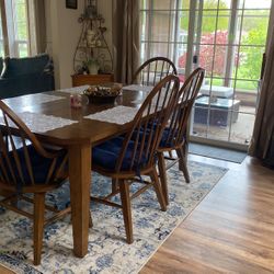 Farmers Table With 4 Chairs And One Bench. 