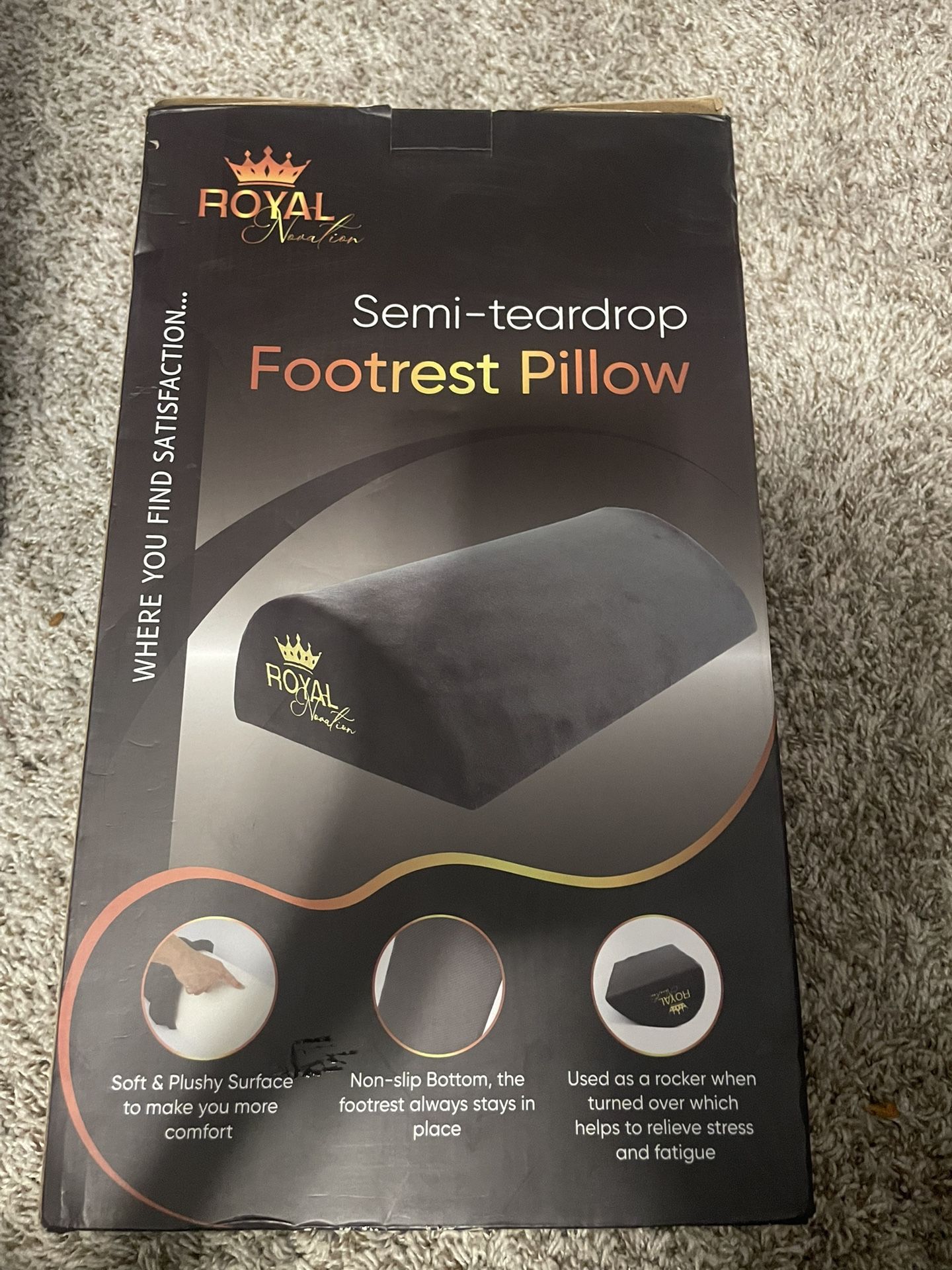 Royal Novation Semi Teardrop Footrest Pillow