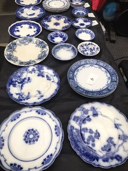 Vintage Flow Blue Plates
