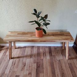 Solid Acacia Wood Bench