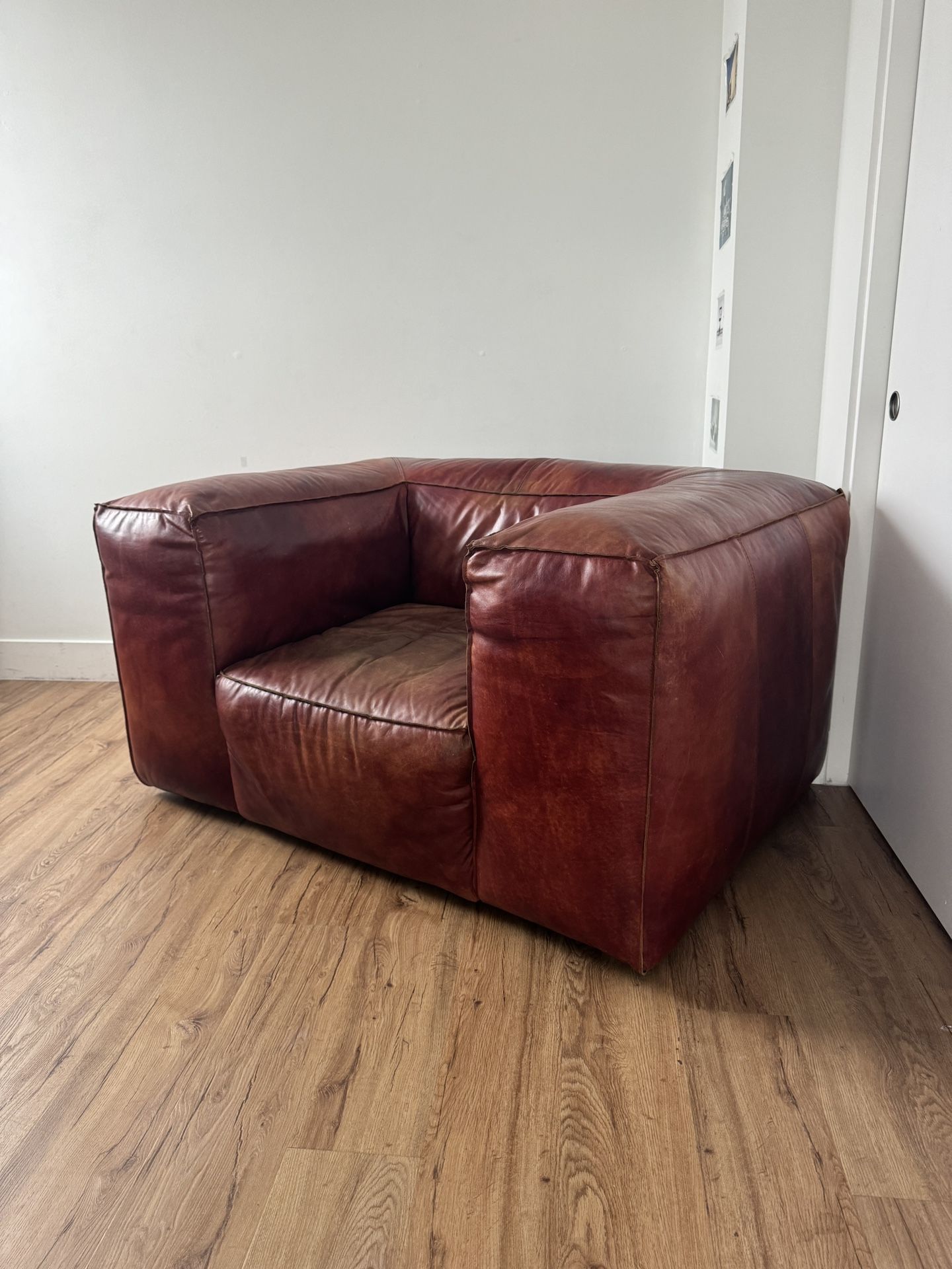 Restoration Hardware Leather Chair / Sofa