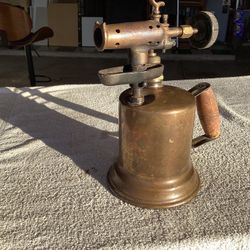 Vintage 1940’s Brass Gas Blow Torch *OTTO BERNZ