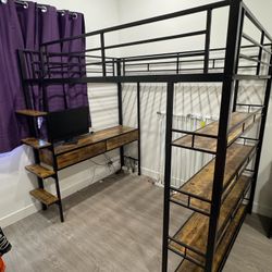 Loft Bed and Desk Combo