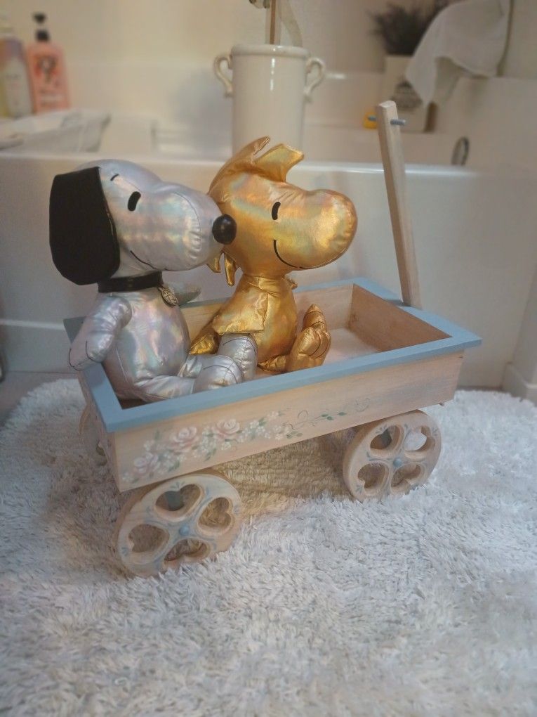 Wooden Doll Wagon Or DECOR