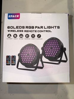 60 LED RGB PAR LIGHTS (2pack)