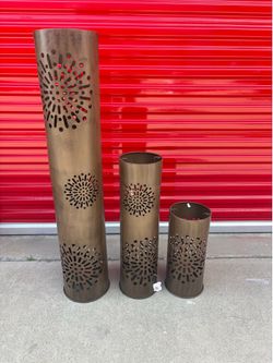 Pillar  Candle  Holder 3 piece set