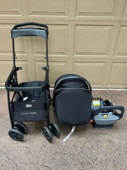 Chicco baby car seat and caddy