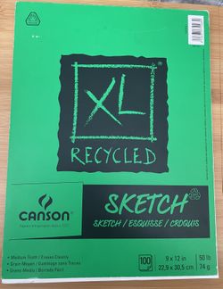 Canson XL Recycled Sketch 9” x 12” 100 Sheet Pad