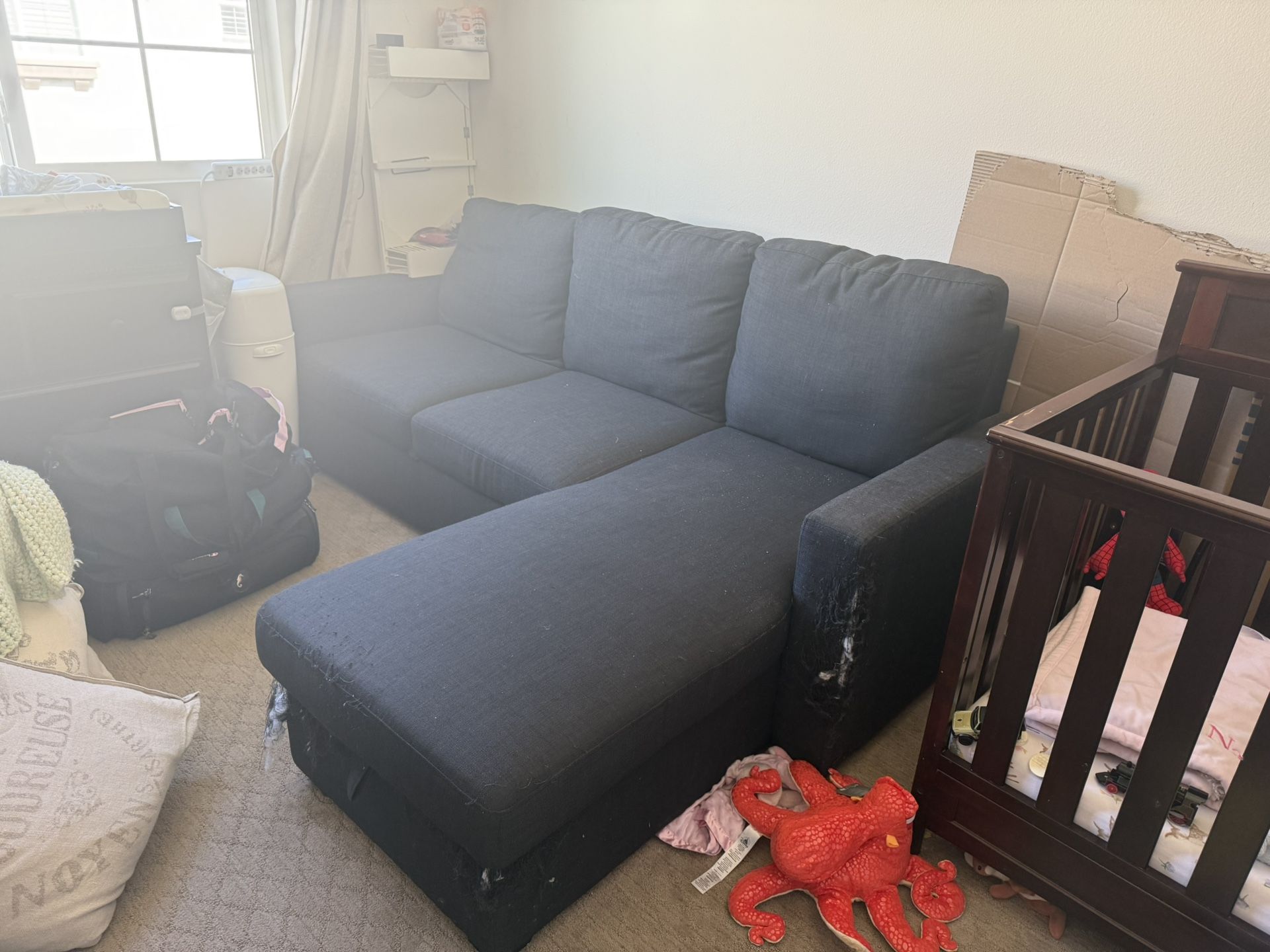 Free Couch With Queen Size Pull Out And Storage 