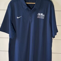 Nike Dry-Fit Ole Miss Alumi Golf Shirt