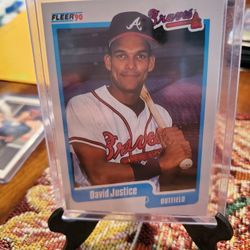 Atlanta Braves David Justice Rookie Baseball Cards 