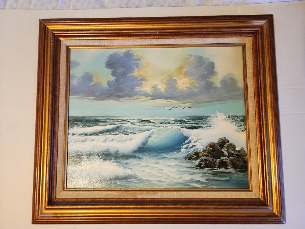 Ocean Wave Art Painting 