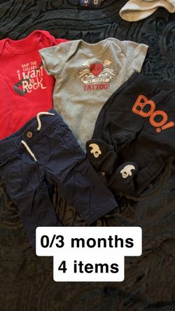 Baby Clothing Bundle 0-3 Months 4 Items