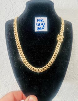 10K Solid Gold 🇨🇺 Links Chain For Wedding 111Gr 24 Inches Long