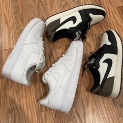 Size 11 FIRE BUNDLE Air Jordan 1 Mocha Low And Air Force