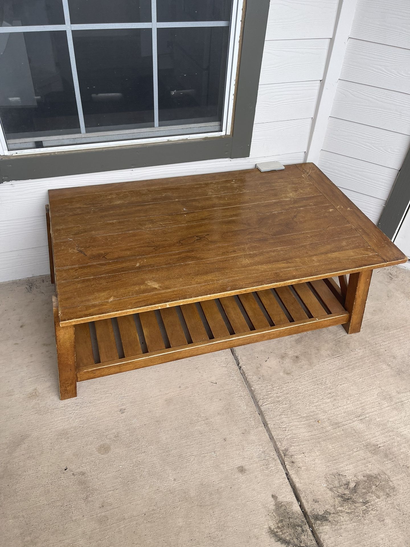 Wood Coffee Table/ Entertainment Center for Sale in San Antonio, TX