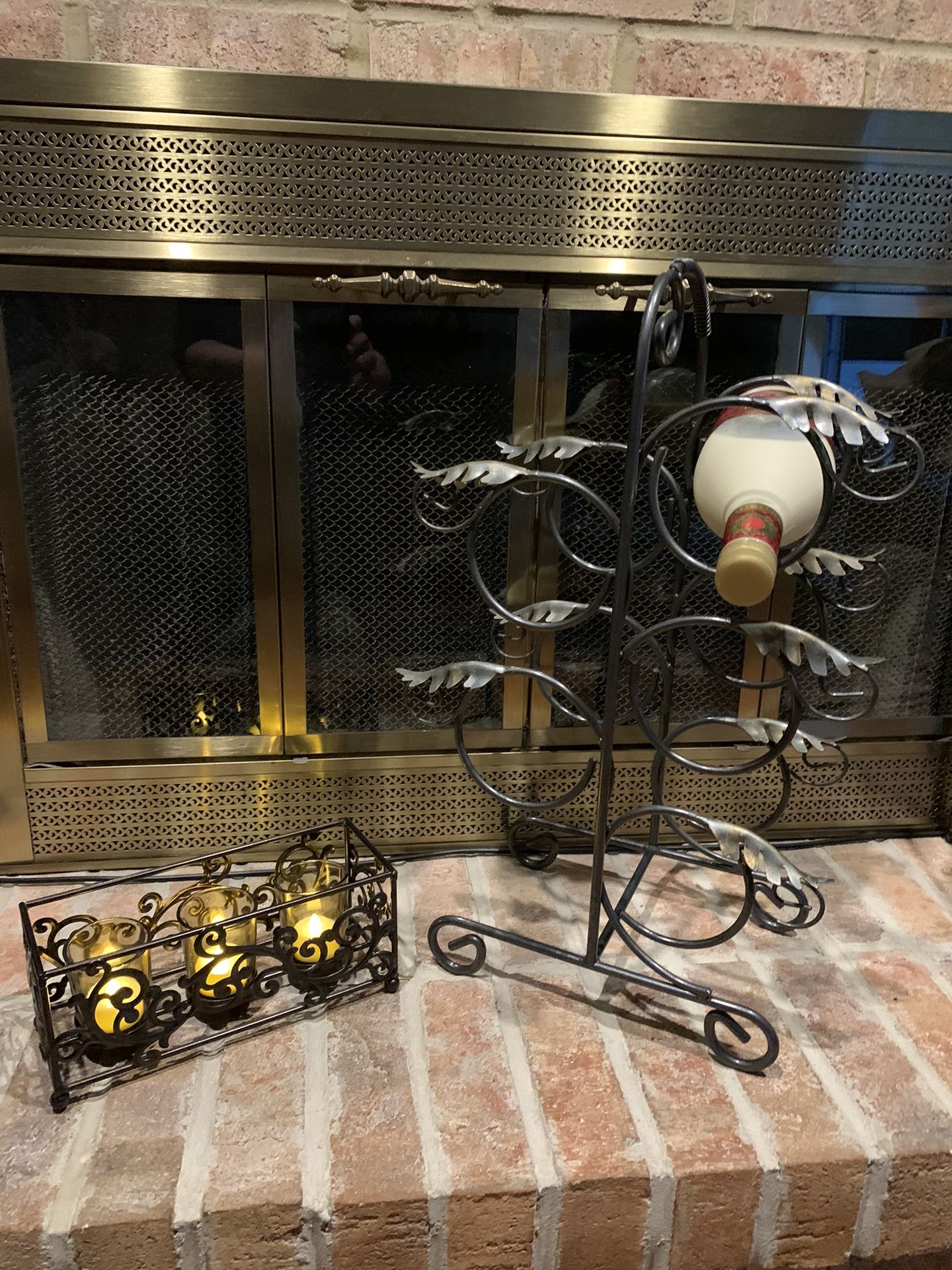 Wine Rack And Candle Holder