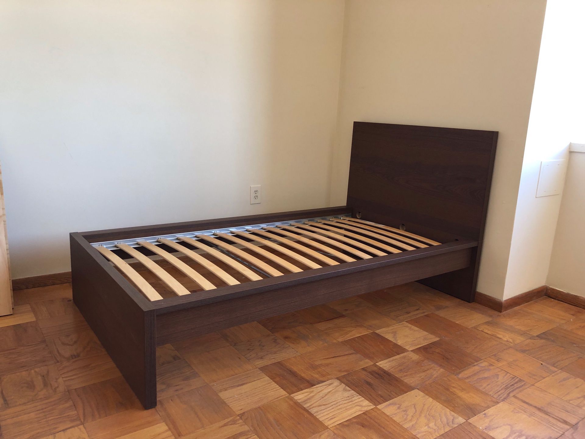 IKEA Malm Twin Bed with Slats