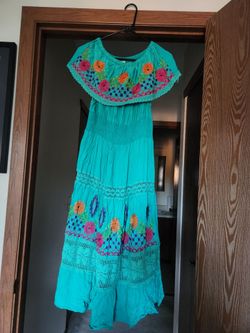 Beautiful and colorful women's dress