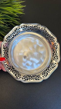 VINTAGE WMF IKORA FOOTED TARNISH RESISTANT SERVING TRAY BOWL