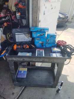 Tool cart and tools together