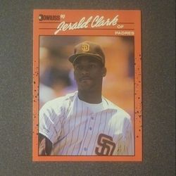 1990 Donruss Jerald Clark San Diego Padres #593 Baseball Card Vintage Collectible Trading Sports MLB Major League Professional Pro