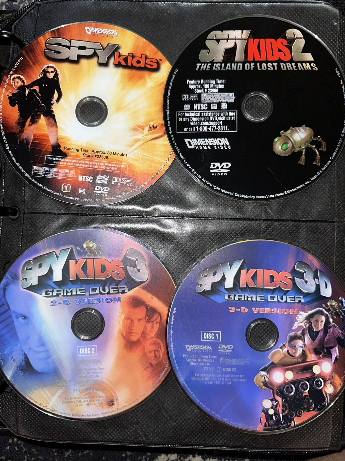 Spy Kids 1-3 Dvd And 3D