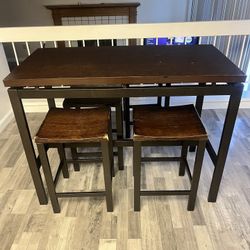 Dark Brown Pub Table 
