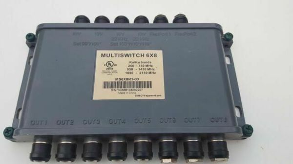 DIRECTV 6x8 Multiswitch With Weather Boot Ms6x8wb