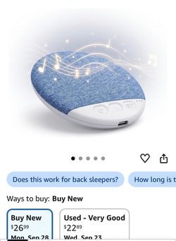 Moonlight Melody Pillow Speaker -New