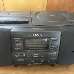 ** Sony CD AM/FM  Cassette Player **