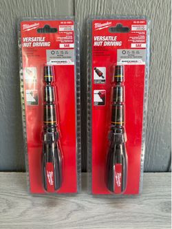 Milwaukee Multi-Nut Driver with SHOCKWAVE Impact Duty Magnetic Nut Drivers ($20 Each)