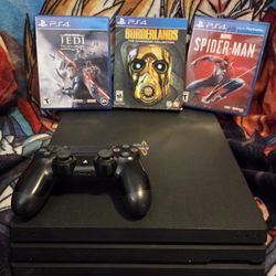 Sony Playstation 4 Pro 1TB with 3 Games