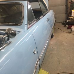 1951 Ford Victoria V8 The Color Is Baby Blue.