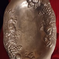Vintage Aluminum Oval Platter
