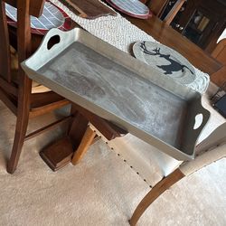 Large Metal Rustic Tray