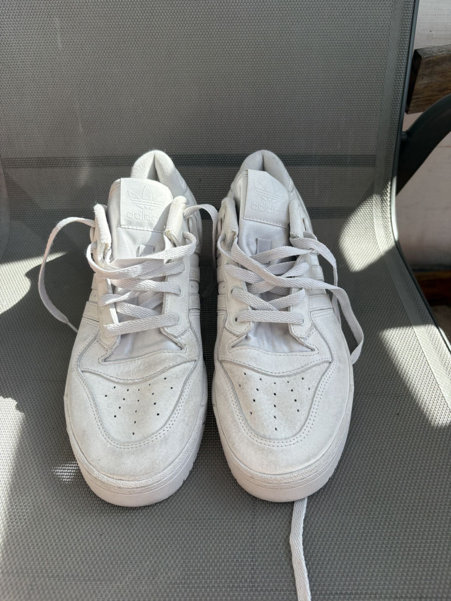 Adidas Ivory/white suede men’s size 11.5