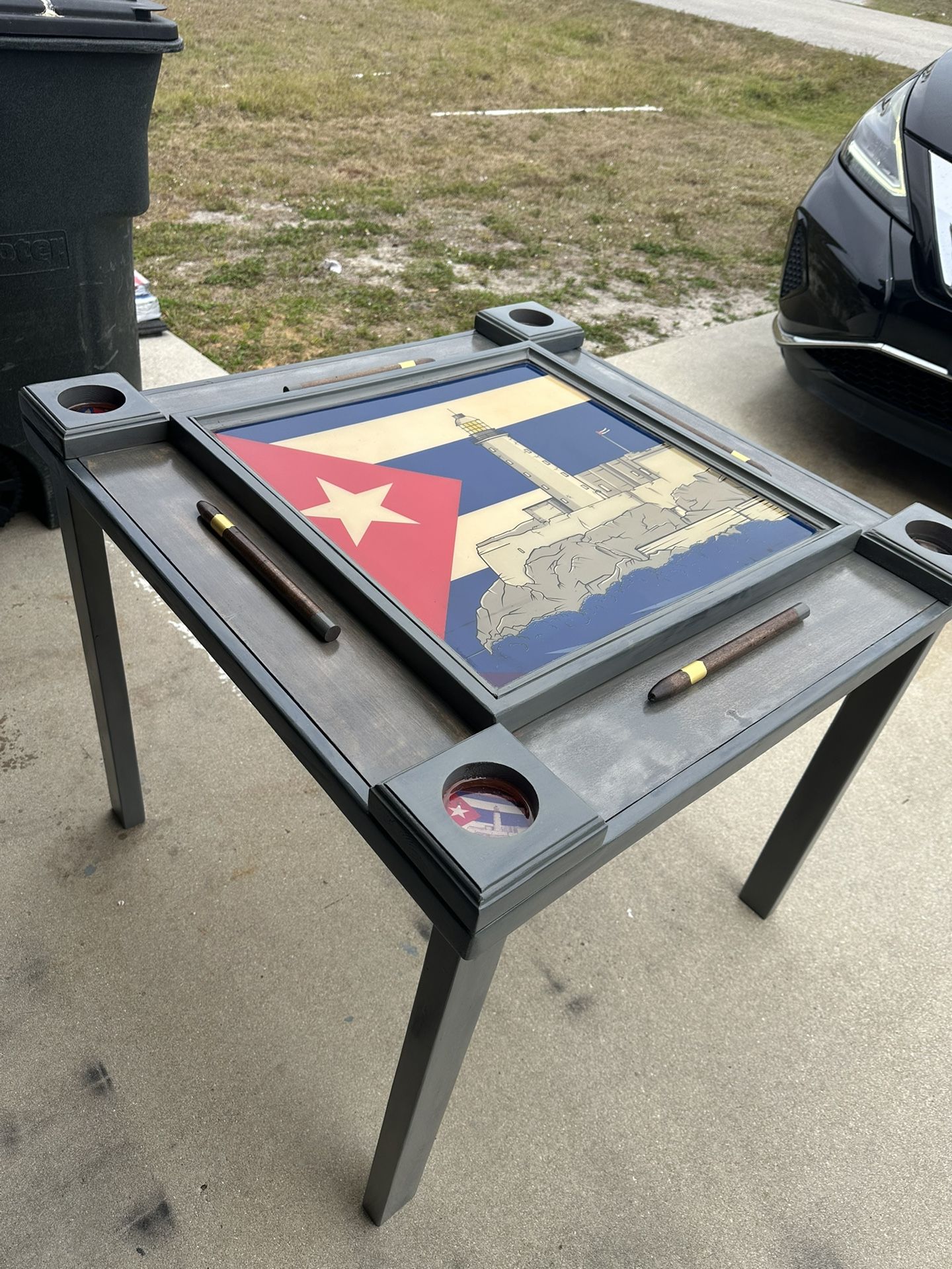 Ray Ray Custom-Made Dominoes Table