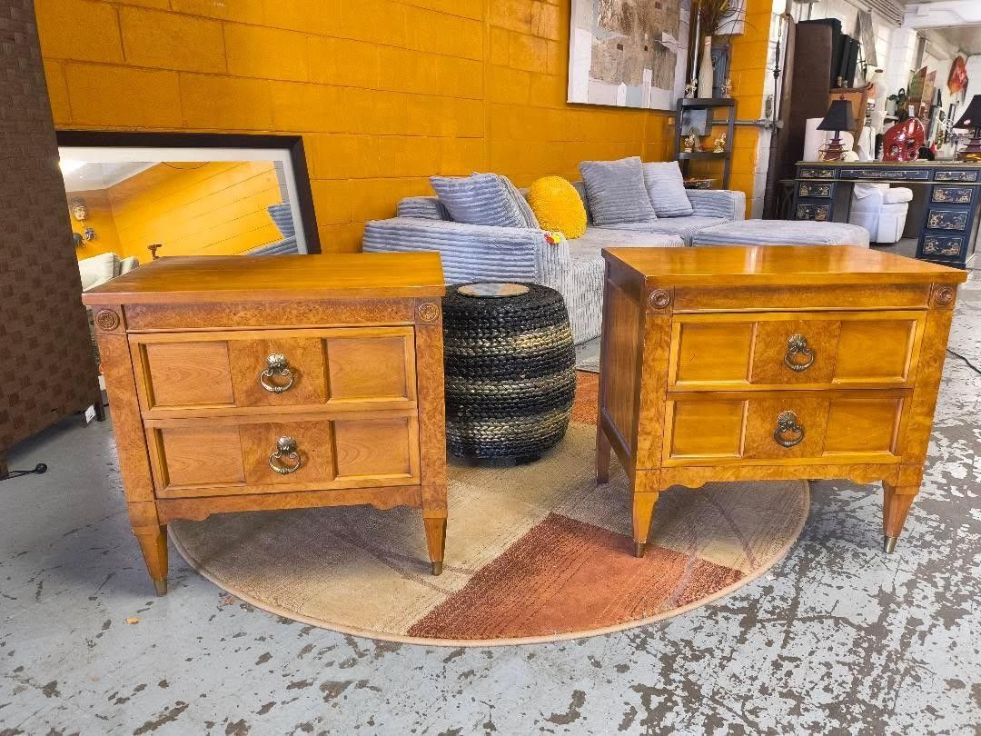 Pair Of Nightstands Tables For Sale