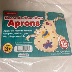 Lakeshore Decorate your own aprons 