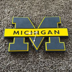 Foam Michigan Wolverine Clock