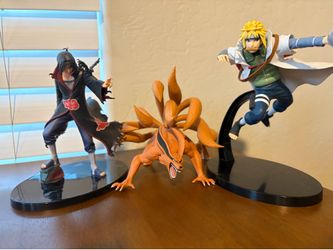 itachi + nine tails and minato